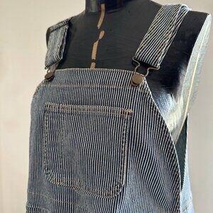 Vintage American Apparel Striped Overall Shorts